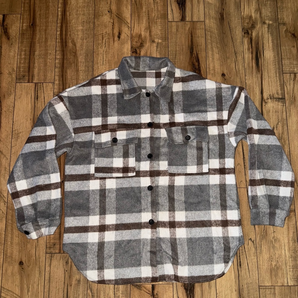 Plaid flannel jacket
